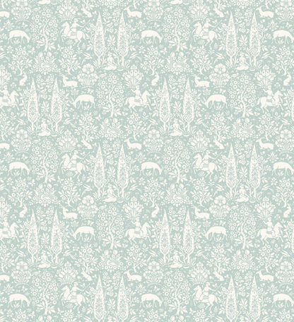 Wallpaper - Duck egg woodland - 1m