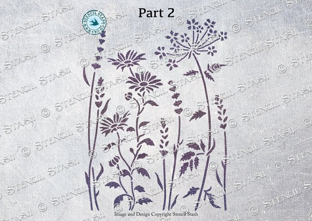 Wild Meadow XXL 3 piece set - Stencil