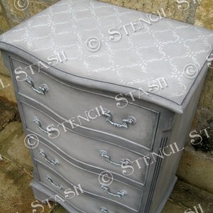 French Trellis Pattern Stencil