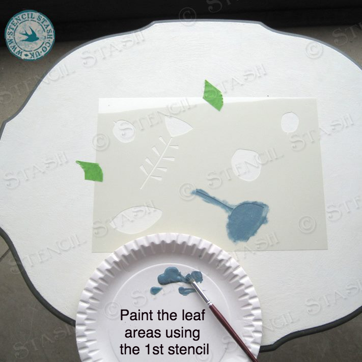 Leaf Overlay - 2 part Stencil