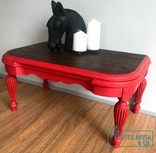 Red & Black Wax Table