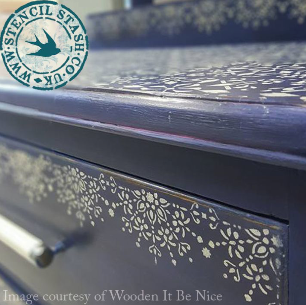 Indian Lace Borders Stencil