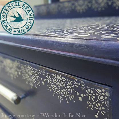 Indian Lace Borders Stencil