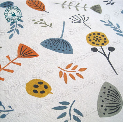Leaf Overlay - 2 part Stencil
