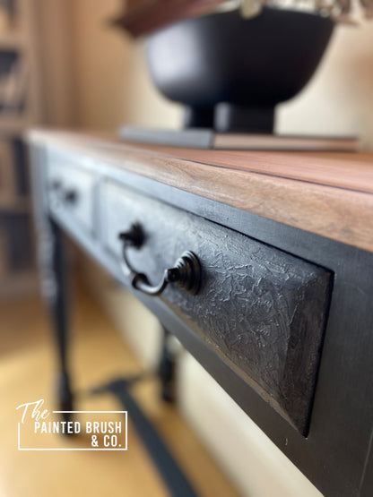 Textured Carbon Hall Table