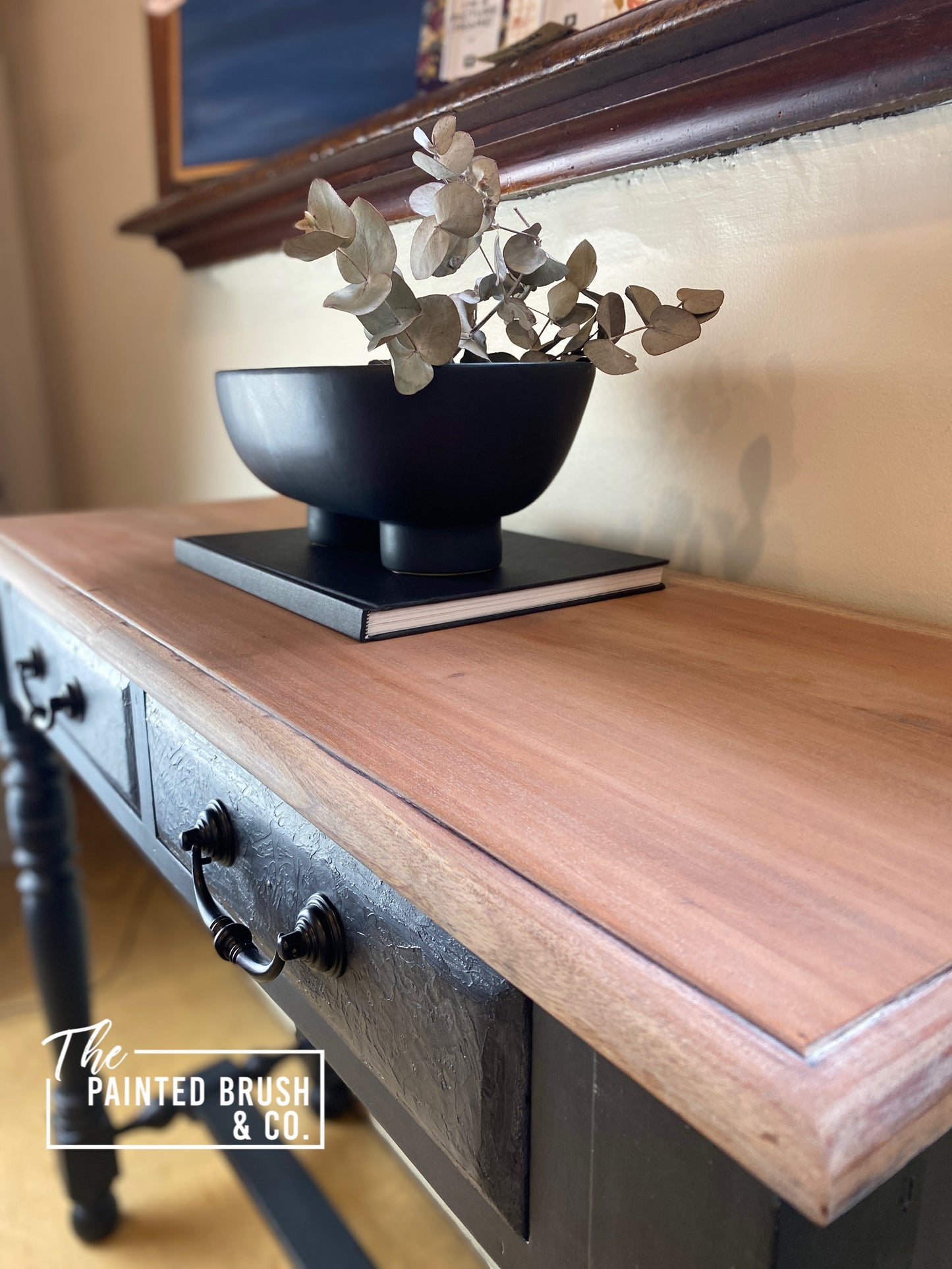 Textured Carbon Hall Table
