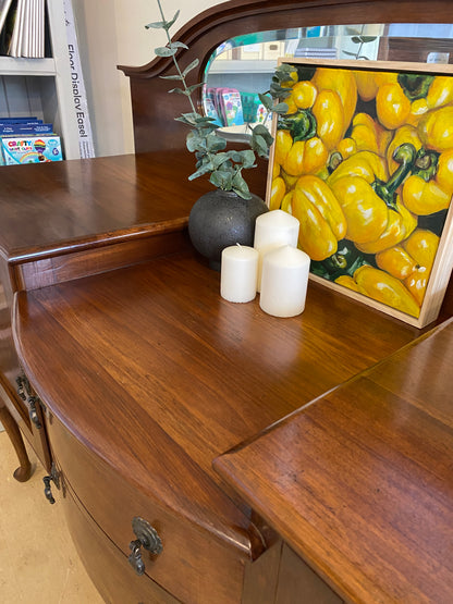 Solid Oak Queen Anne Sideboard