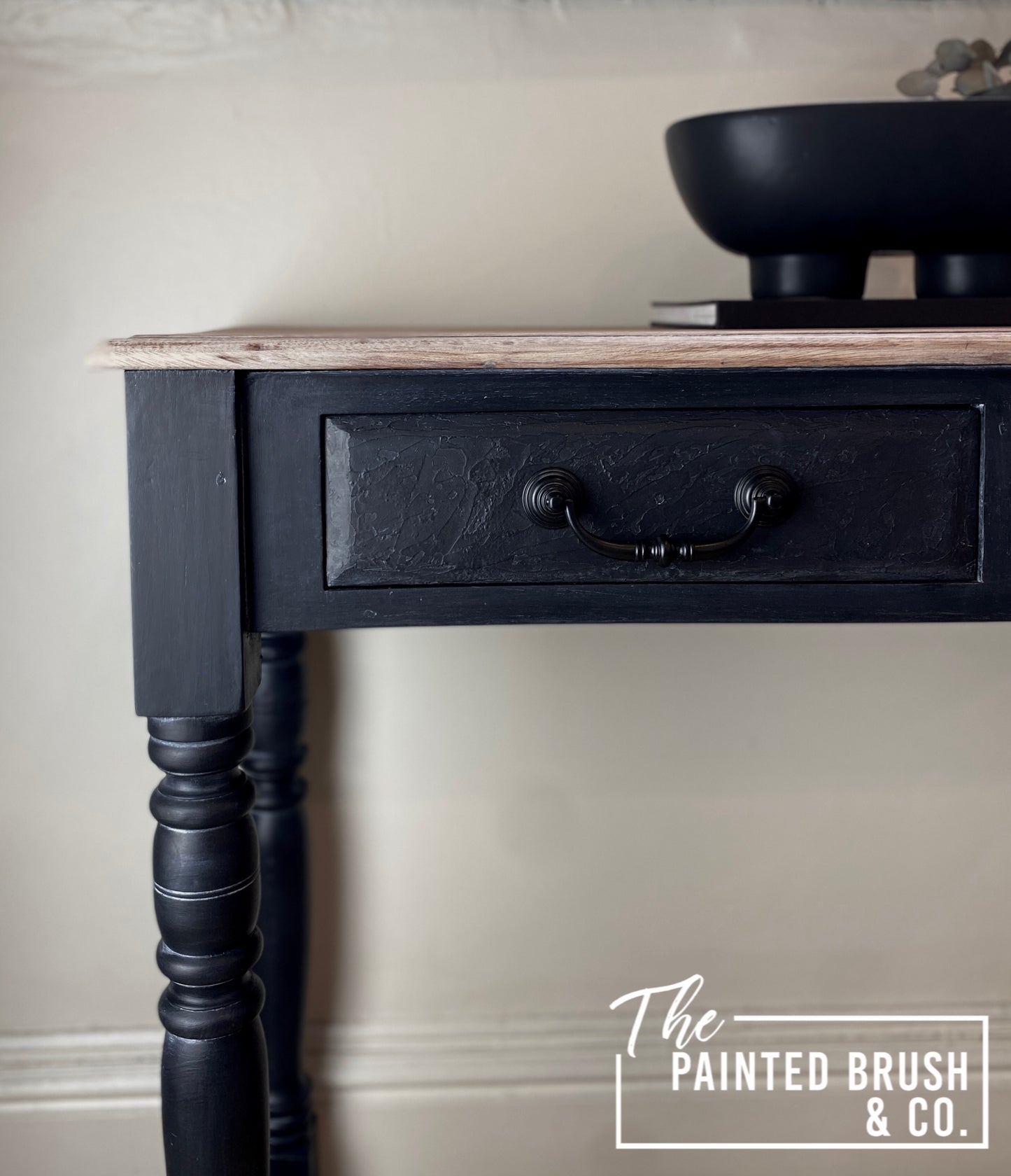 Textured Carbon Hall Table