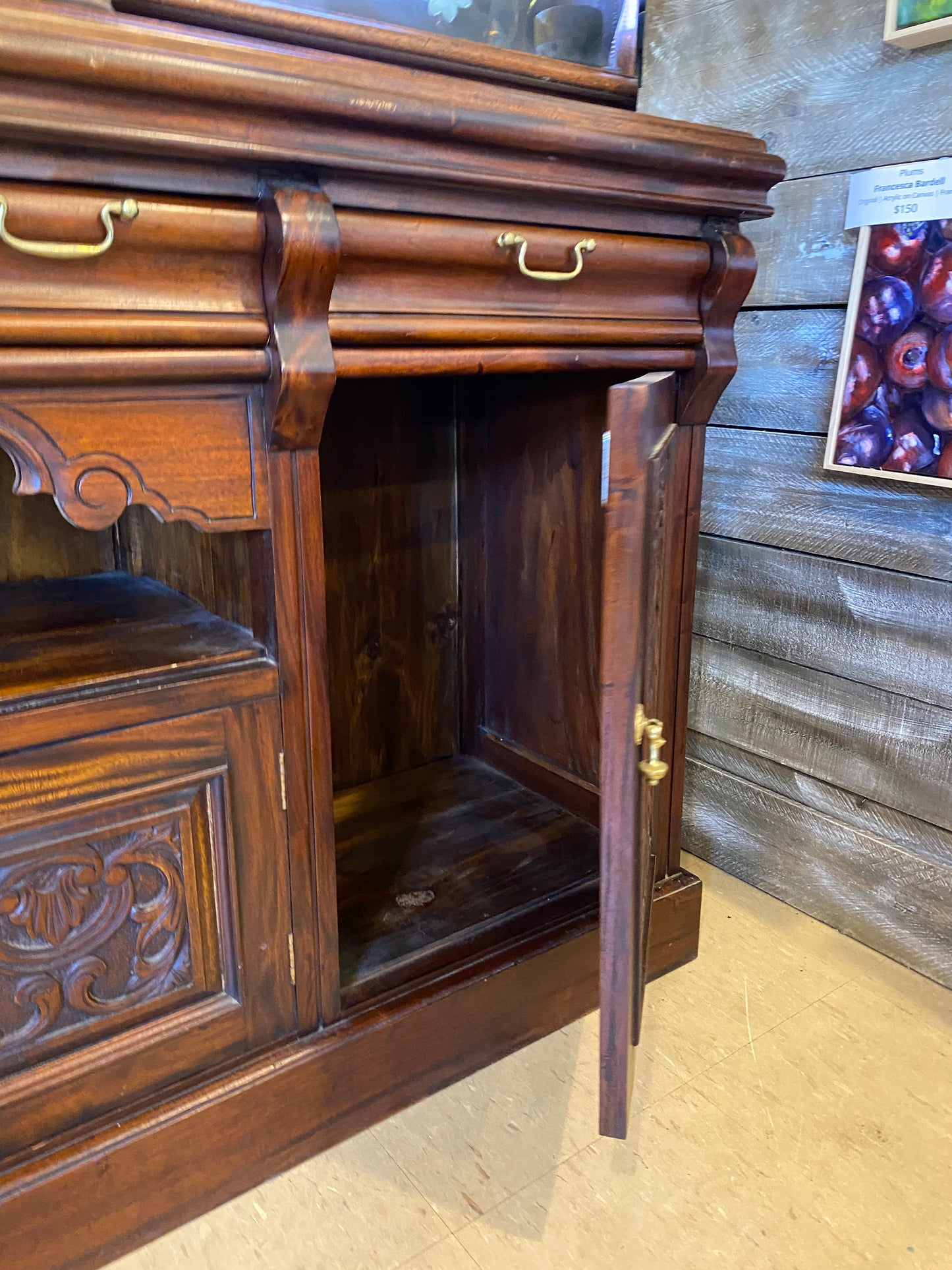 Reproduction Carved Sideboard