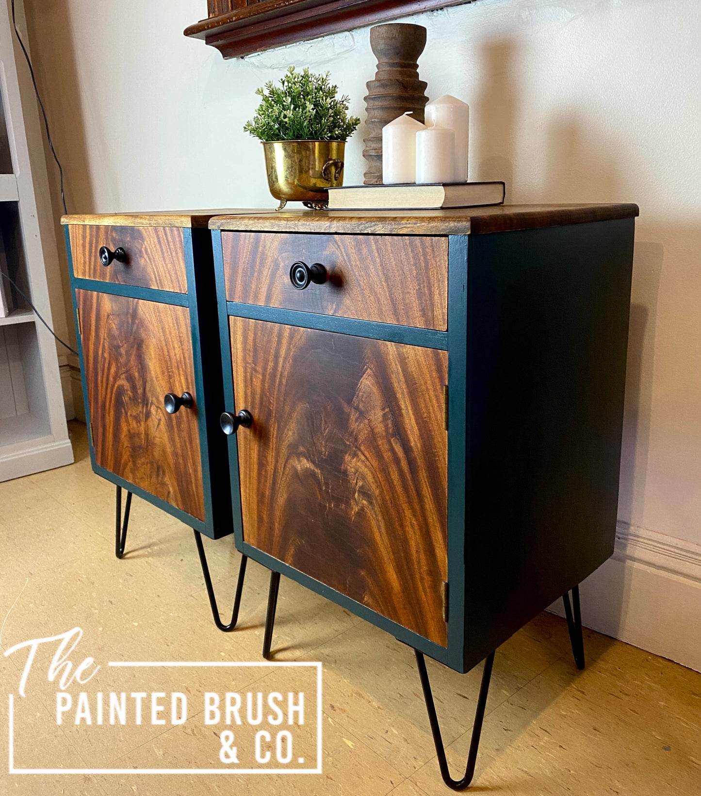Mid Century Bed Side Tables (PAIR)